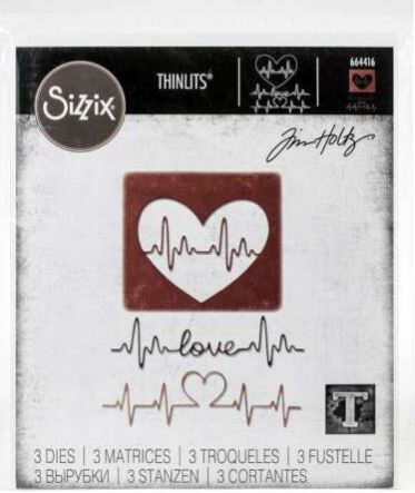 סט תבניות חיתוך - Thinlits Die Set - Heartbeat